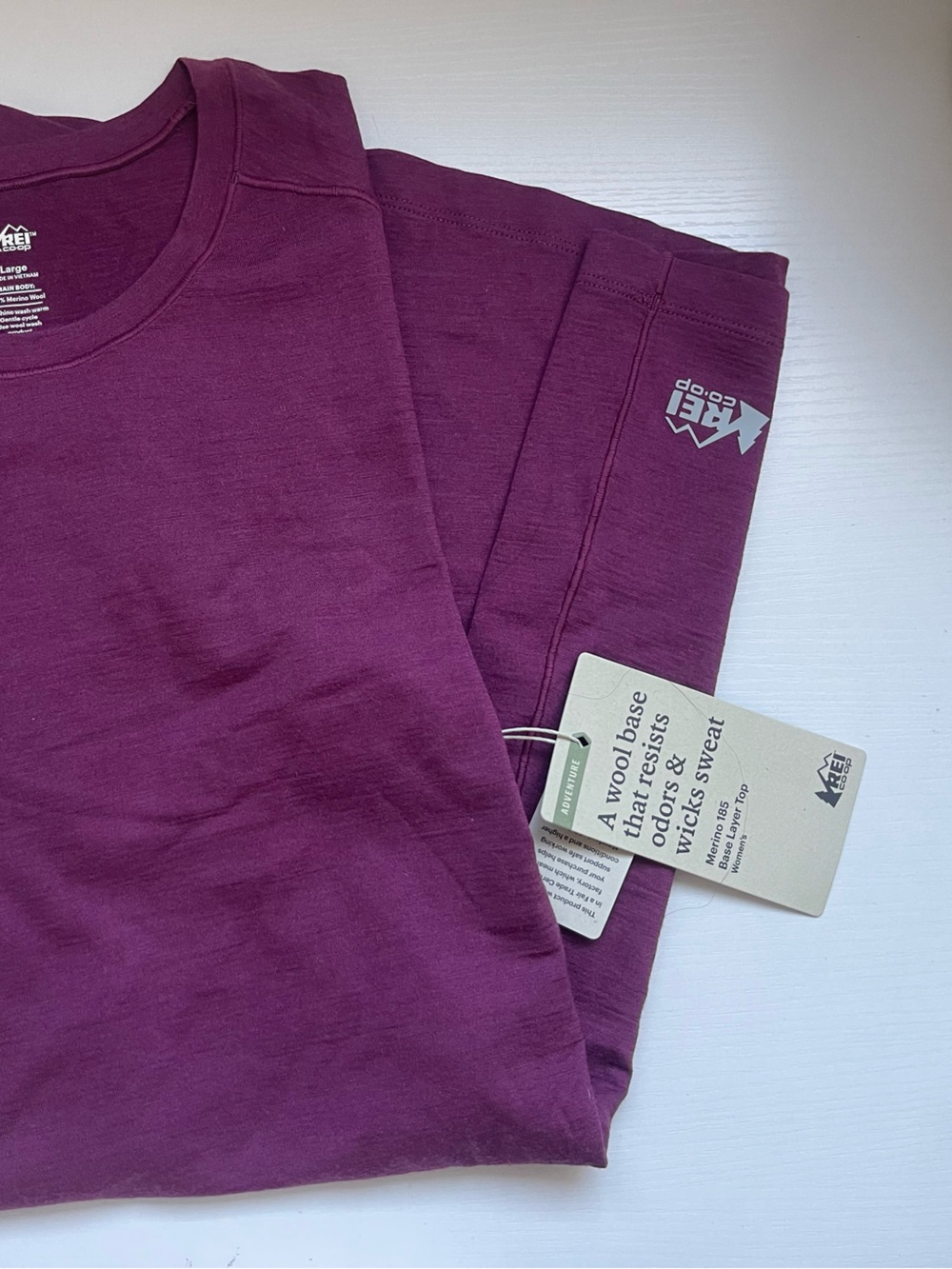REI Merino Wool Women’s T Shirt LARGE (short sleeve) - Picture 6 of 6